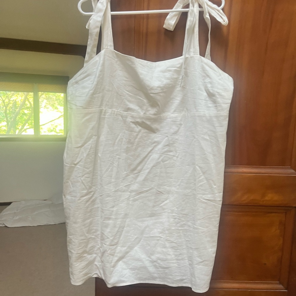 Express White Chemise with Adjustable Straps